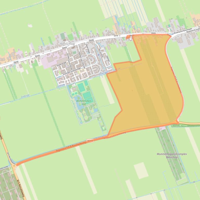 Kaart van postcodegebied 3405BA.