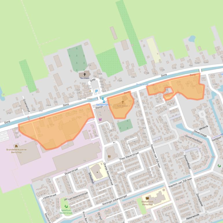 Kaart van postcodegebied 3405BC.