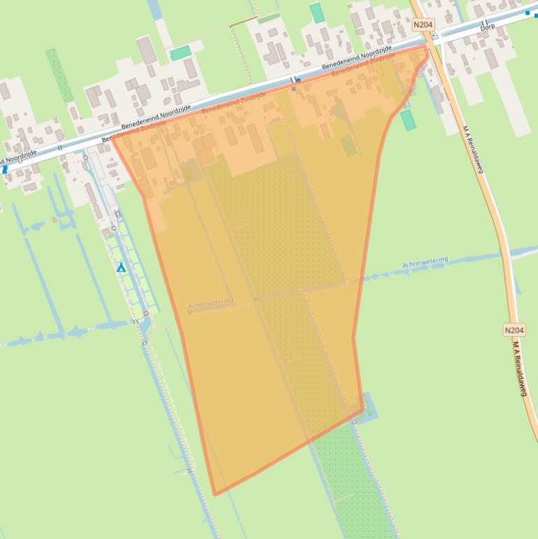 Kaart van postcodegebied 3405CJ.