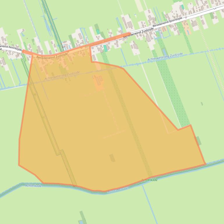 Kaart van postcodegebied 3405CM.