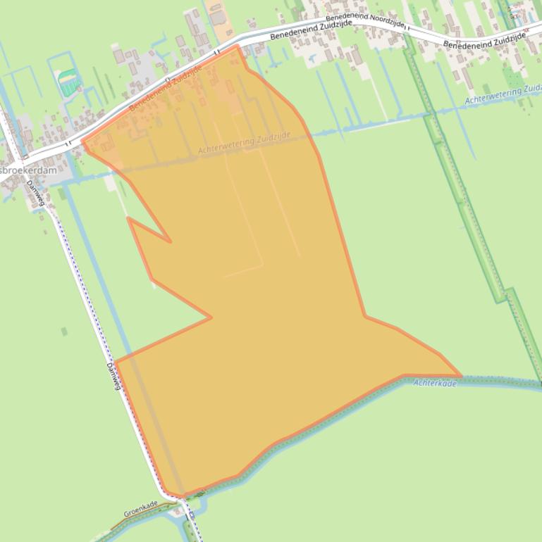 Kaart van postcodegebied 3405CP.