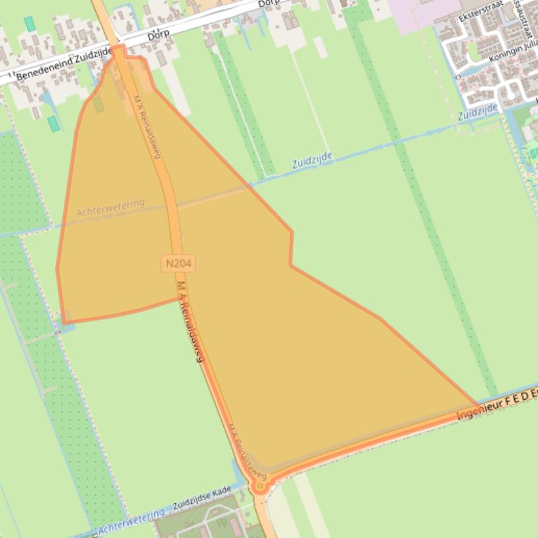 Kaart van postcodegebied 3405CS.