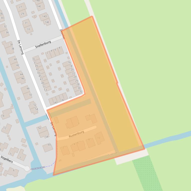 Kaart van postcodegebied 3405DV.