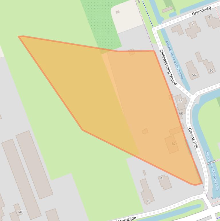 Kaart van postcodegebied 3405NJ.