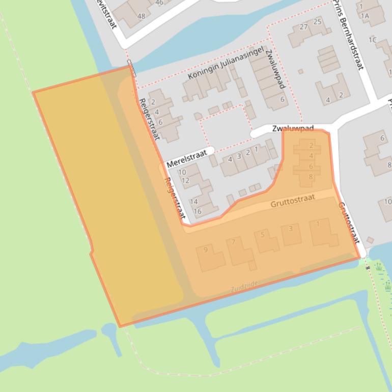 Kaart van postcodegebied 3405WB.