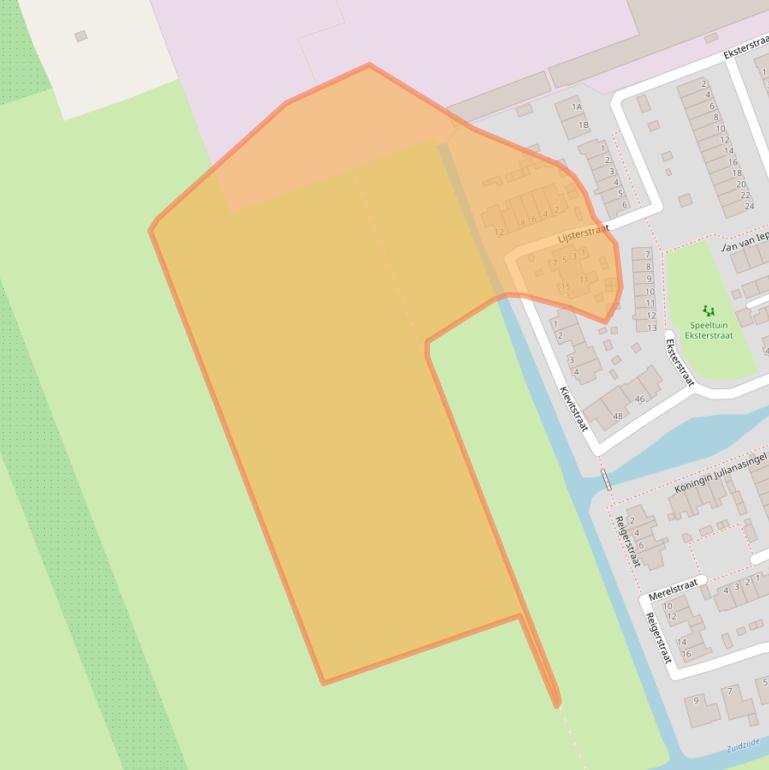Kaart van postcodegebied 3405WG.