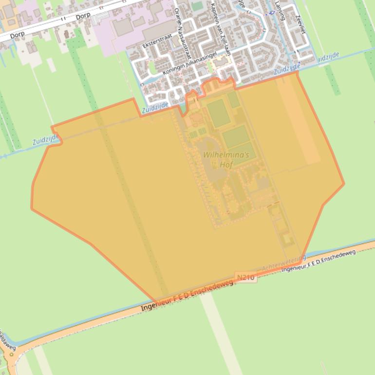 Kaart van postcodegebied 3405XP.