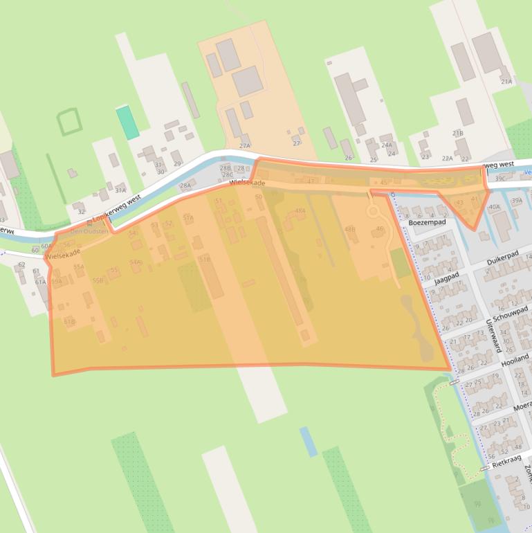 Kaart van postcodegebied 3411AC.