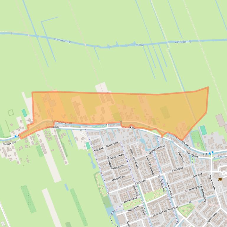Kaart van postcodegebied 3411AM.