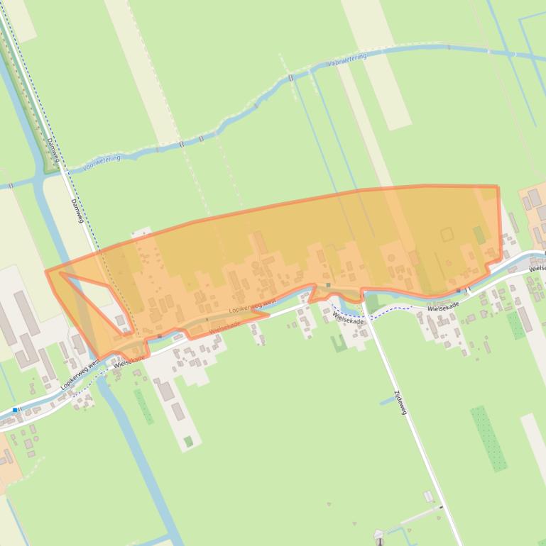 Kaart van postcodegebied 3411AN.