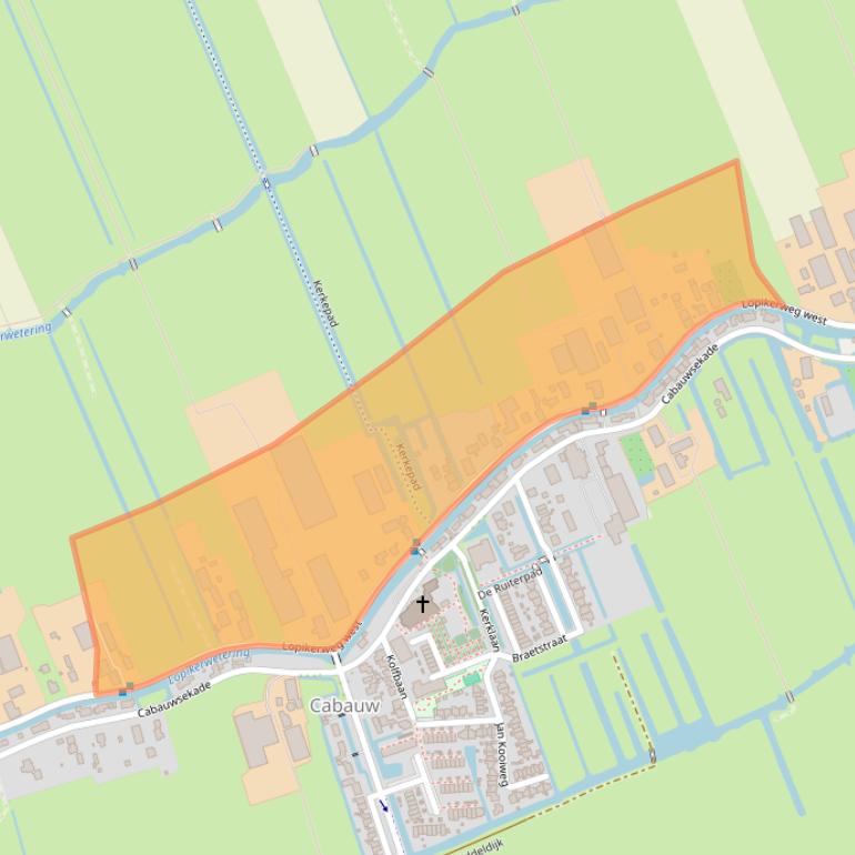 Kaart van postcodegebied 3411AR.