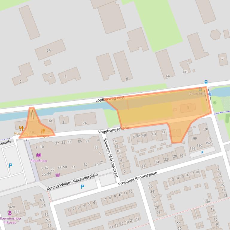 Kaart van postcodegebied 3411BA.