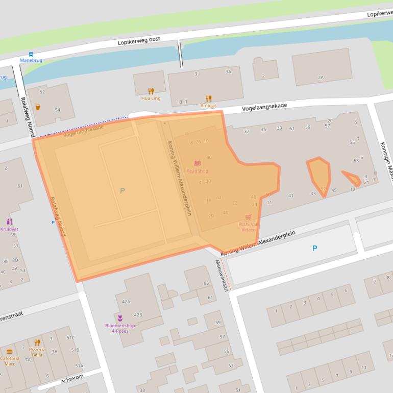 Kaart van postcodegebied 3411BG.