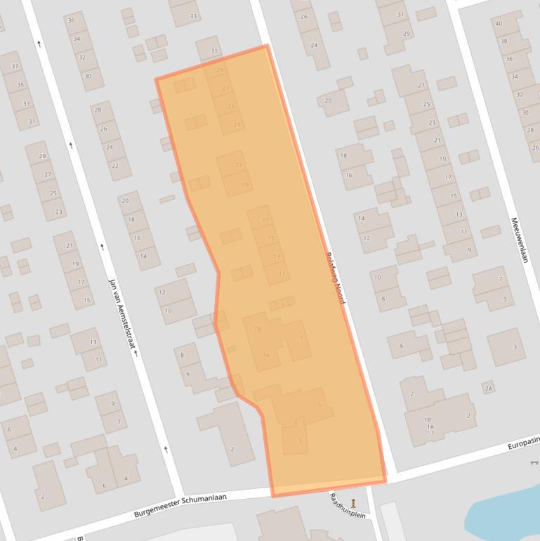 Kaart van postcodegebied 3411BH.