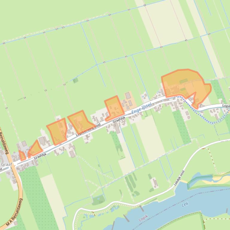 Kaart van postcodegebied 3411JD.