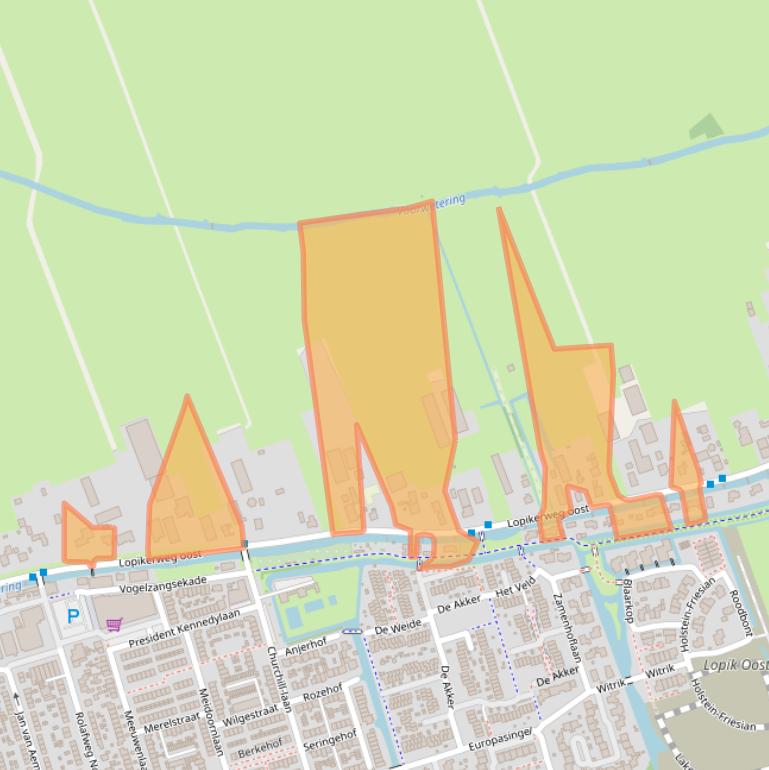 Kaart van postcodegebied 3411JE.