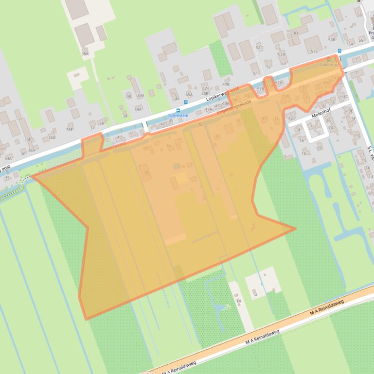 Kaart van postcodegebied 3411JS.