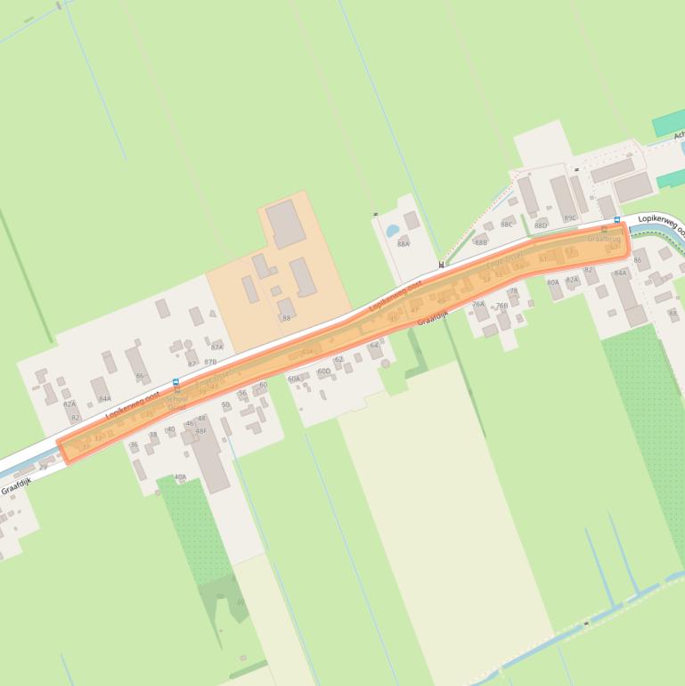 Kaart van postcodegebied 3411JV.