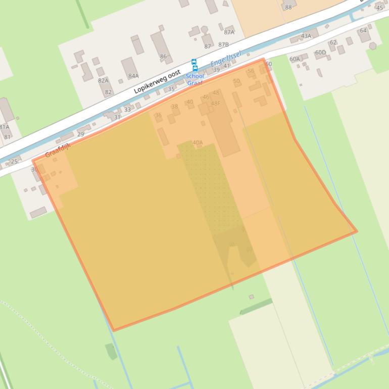 Kaart van postcodegebied 3411JX.