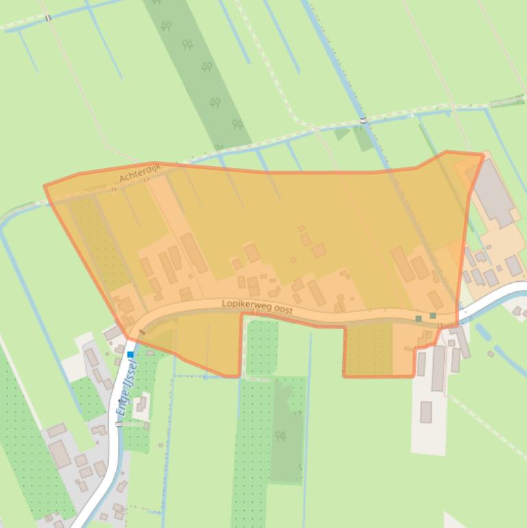 Kaart van postcodegebied 3411LZ.