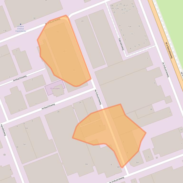 Kaart van postcodegebied 3411MC.