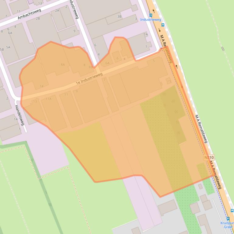 Kaart van postcodegebied 3411MG.