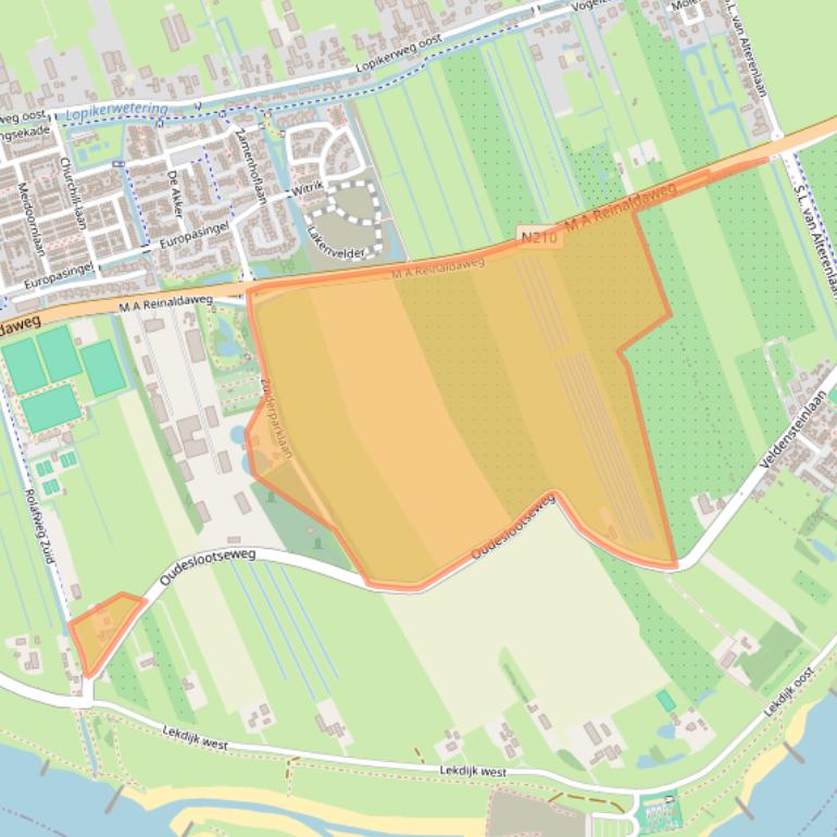 Kaart van postcodegebied 3411ML.