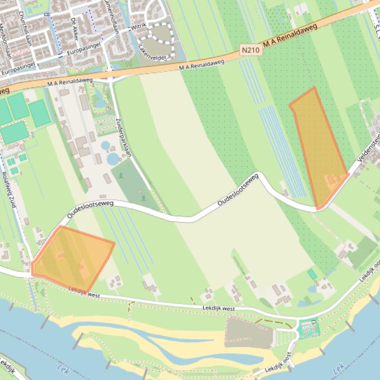 Kaart van postcodegebied 3411MP.