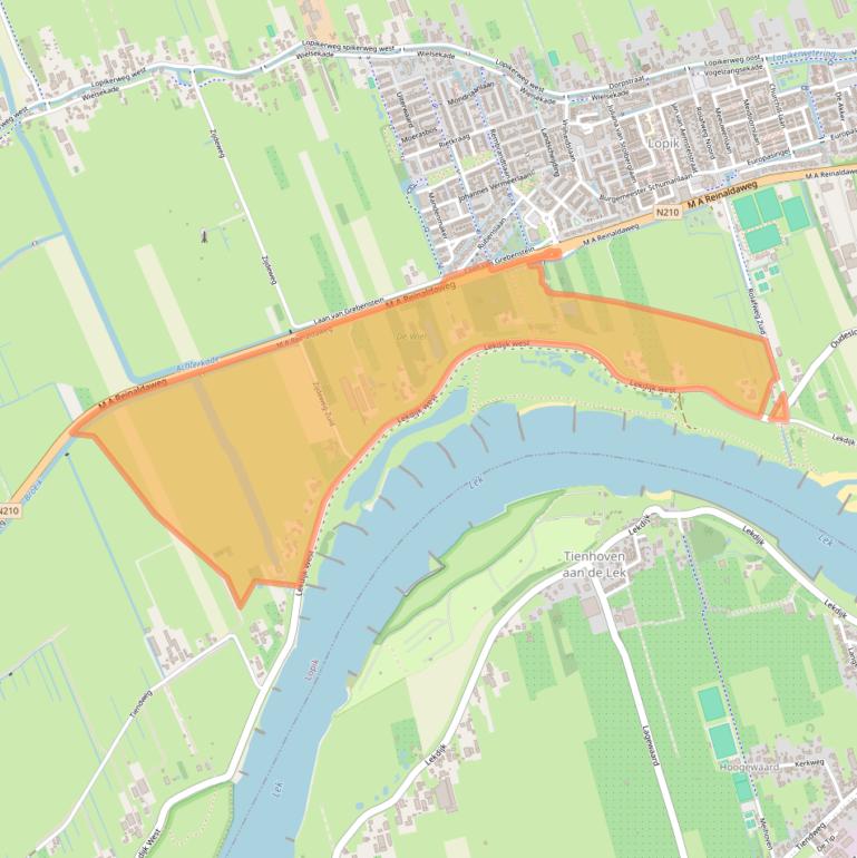 Kaart van postcodegebied 3411MT.