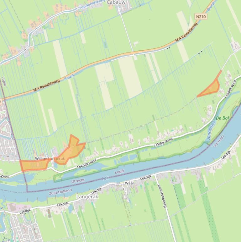 Kaart van postcodegebied 3411NA.