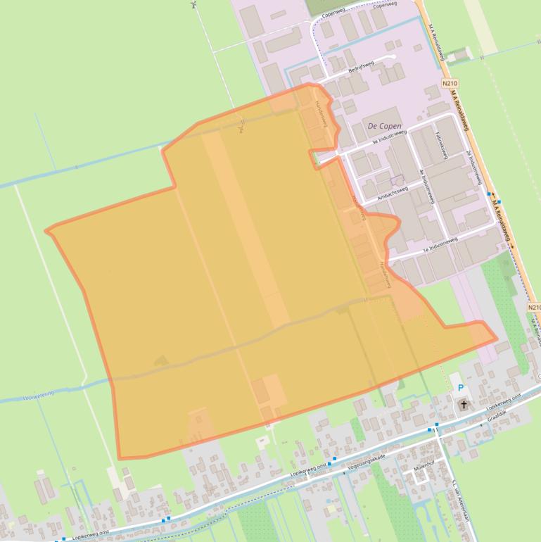 Kaart van postcodegebied 3411NZ.