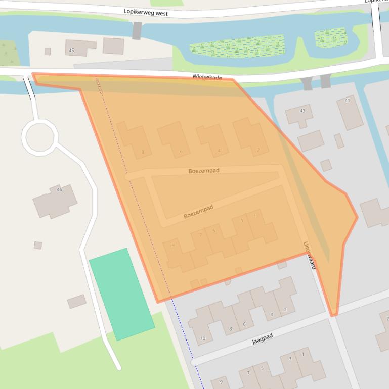 Kaart van postcodegebied 3411WX.