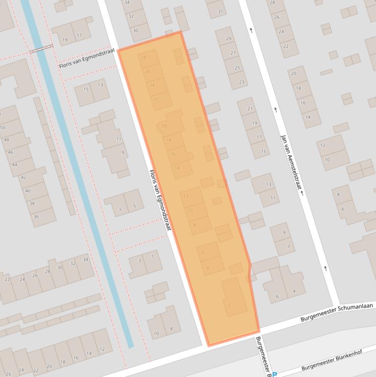 Kaart van postcodegebied 3411XP.