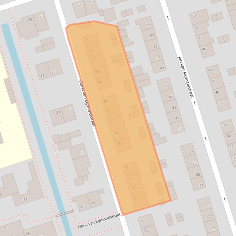 Kaart van postcodegebied 3411XR.
