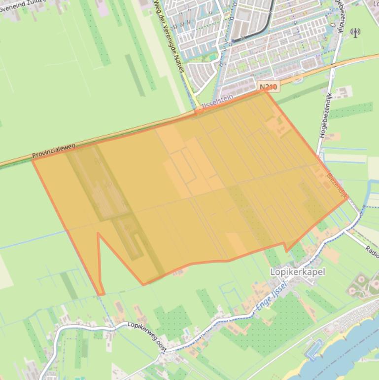 Kaart van postcodegebied 3412KB.