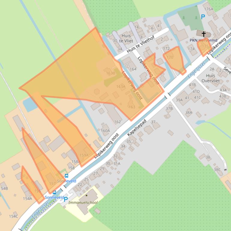 Kaart van postcodegebied 3412KD.