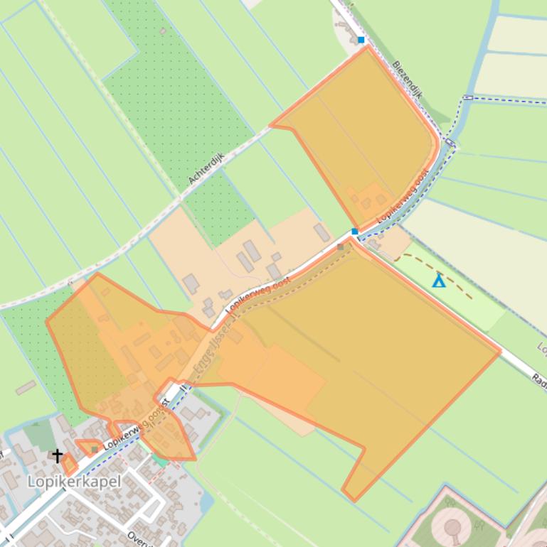 Kaart van postcodegebied 3412KE.