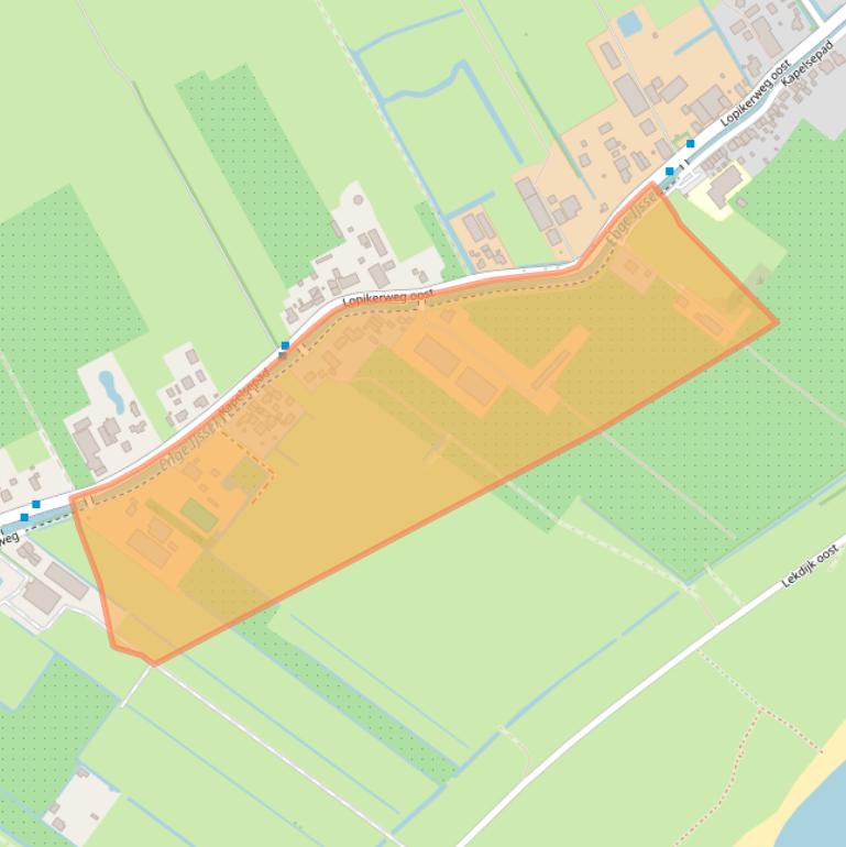 Kaart van postcodegebied 3412KL.