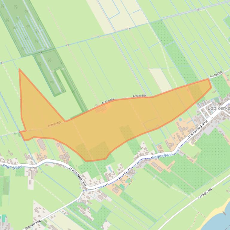 Kaart van postcodegebied 3412KN.