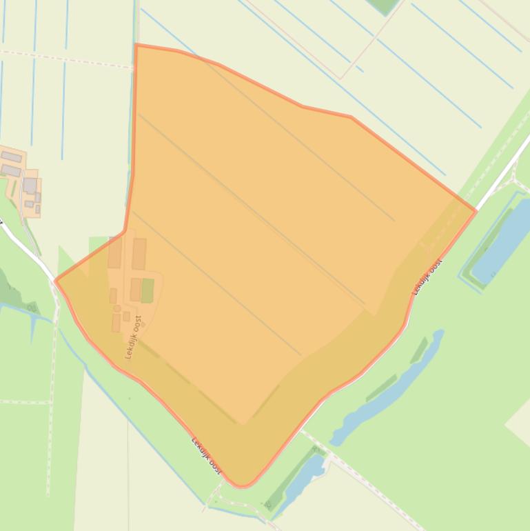 Kaart van postcodegebied 3412KS.