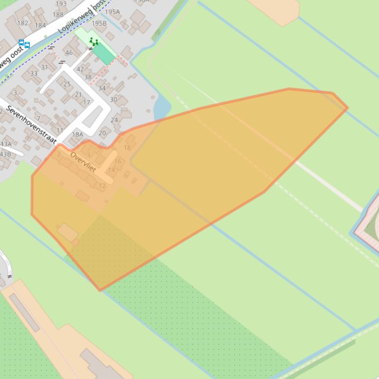 Kaart van postcodegebied 3412LX.