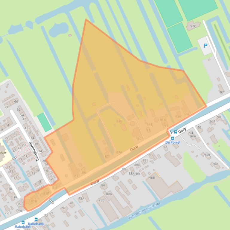 Kaart van postcodegebied 3415PD.