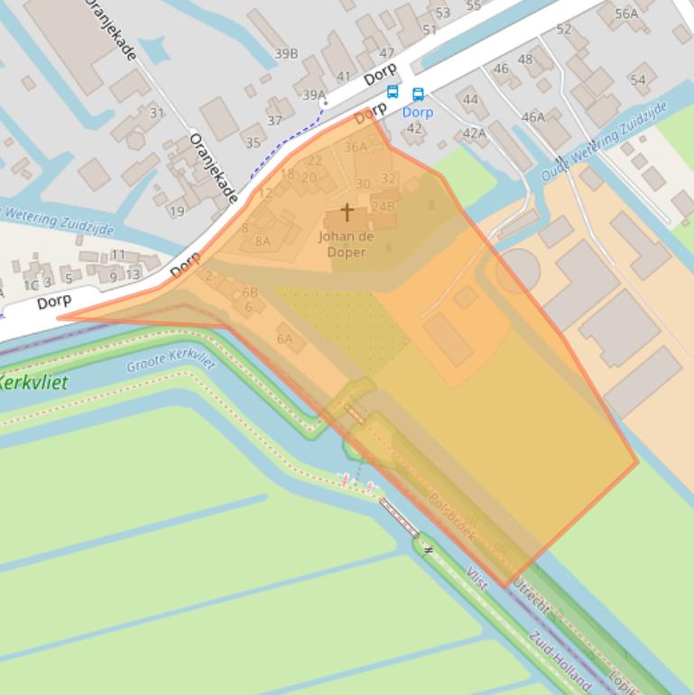 Kaart van postcodegebied 3415PE.