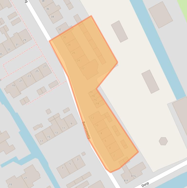 Kaart van postcodegebied 3415PL.