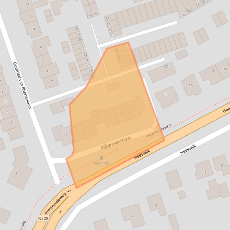 Kaart van postcodegebied 3417AR.