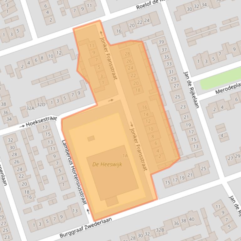 Kaart van postcodegebied 3417AV.