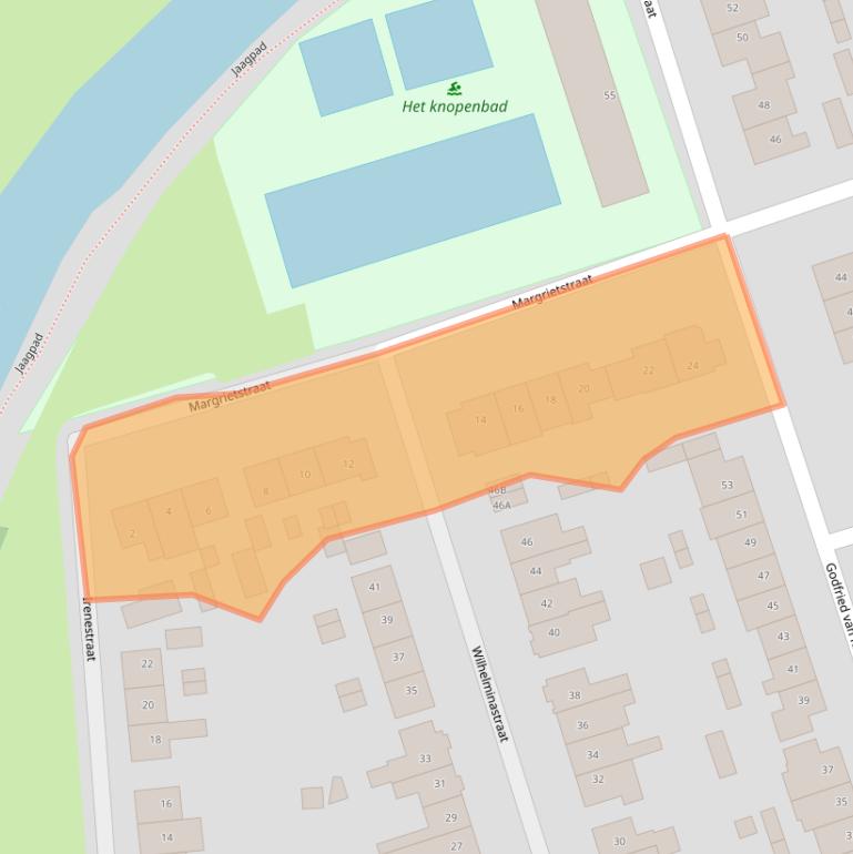 Kaart van postcodegebied 3417BH.