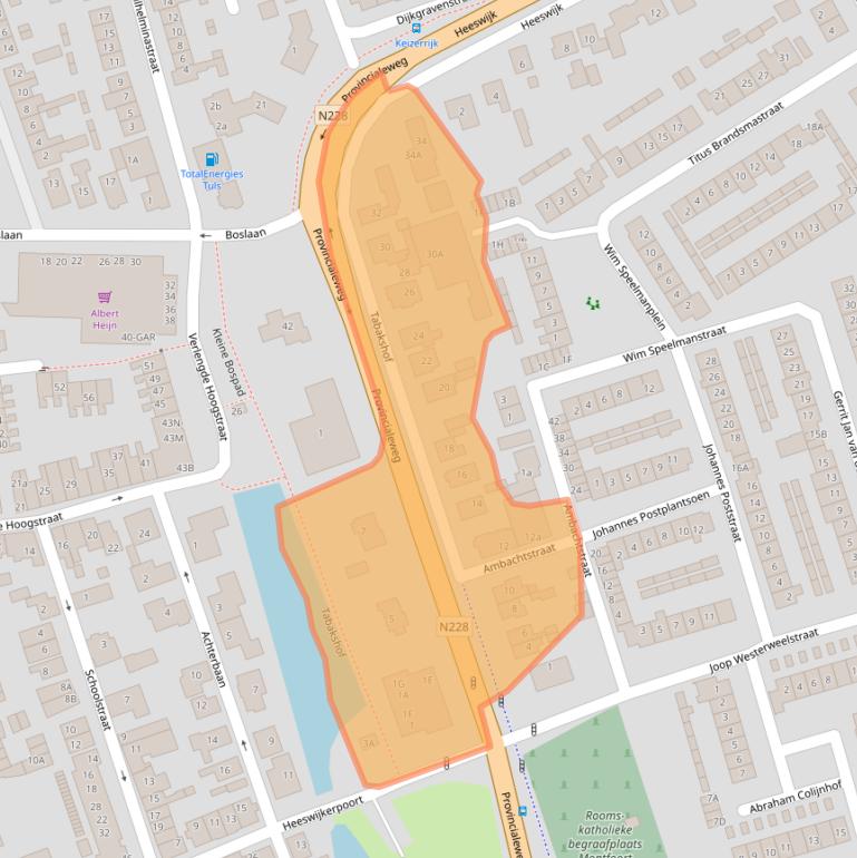 Kaart van postcodegebied 3417BK.