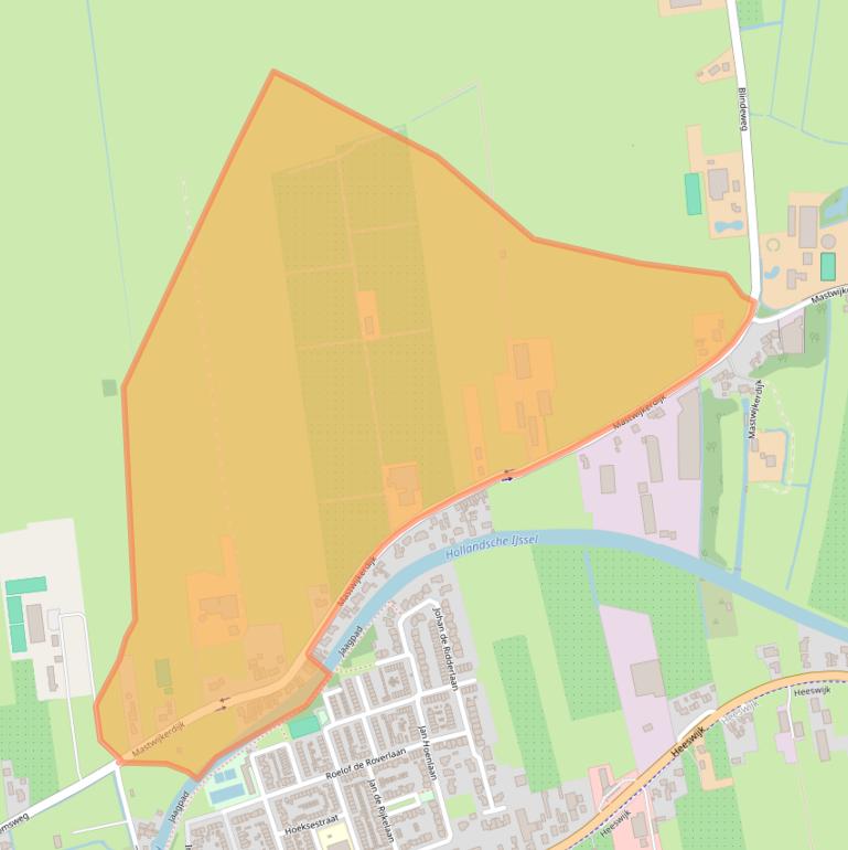 Kaart van postcodegebied 3417BP.