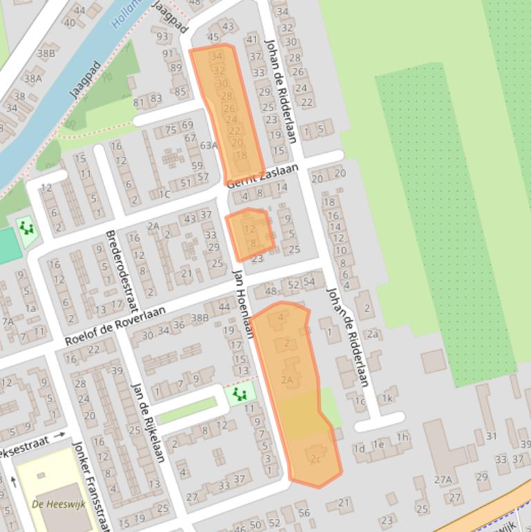 Kaart van postcodegebied 3417CC.